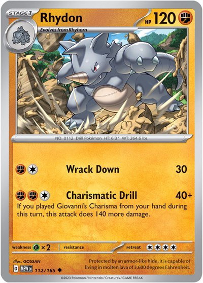 Rhydon 112/165 — SV: 151