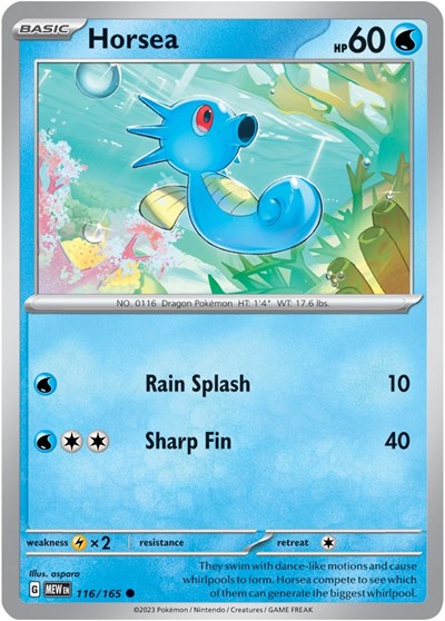 Horsea 116/165 — SV: 151