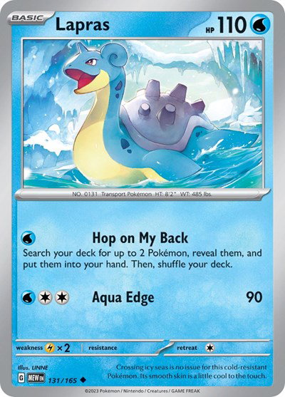 Lapras 131/165 — SV: 151