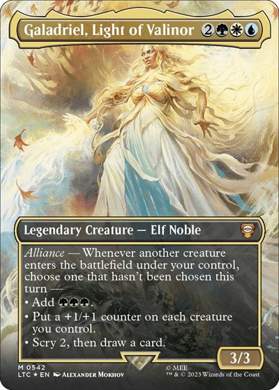 Galadriel, Light of Valinor (Borderless) (Surge Foil) 