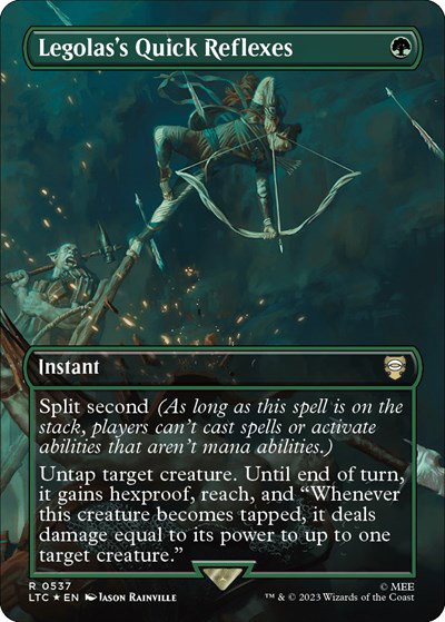 Legolas's Quick Reflexes (Borderless) (Surge Foil) 