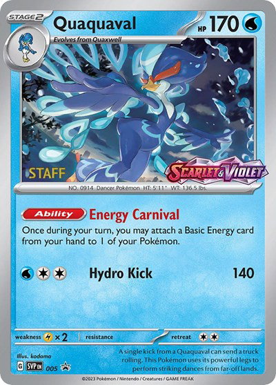 Quaquaval (Prerelease) [Staff] 005 — Scarlet & Violet Promo