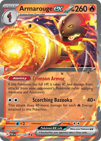 Armarouge ex 027/182 — Paradox Rift