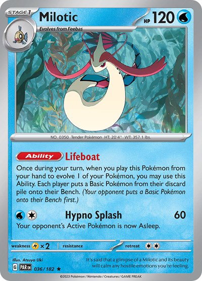 Milotic 036/182 — Paradox Rift