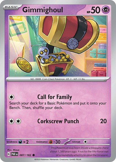 Gimmighoul 087/182 — Paradox Rift