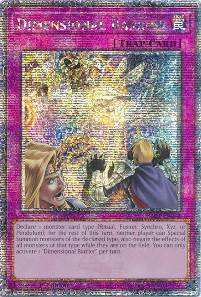 Dimensional Barrier (Quarter Century Secret Rare) 