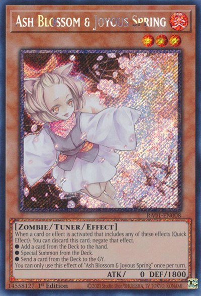 Ash Blossom & Joyous Spring (Platinum Secret Rare) 
