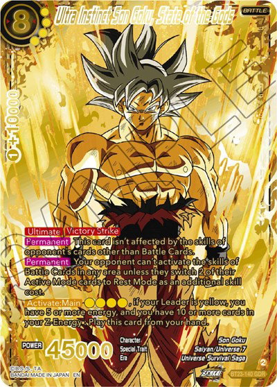 Ultra Instinct Son Goku, State of the Gods (GDR) 