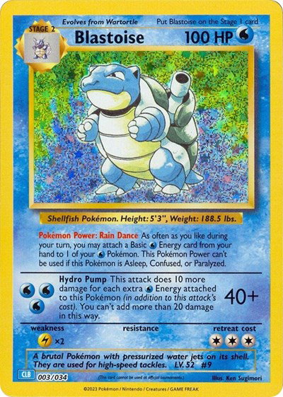 classic collection pokemon card list Pokemon TCG Classic Collection Box