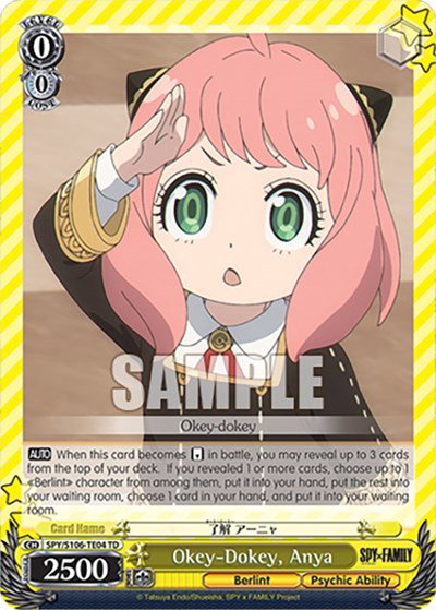SPY X FAMILY - Weiss Schwarz Card List and Prices