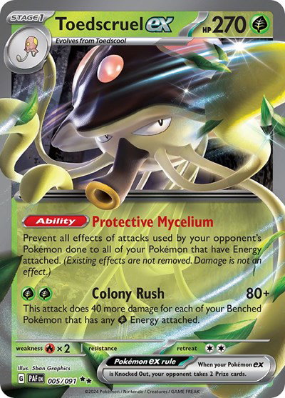 Toedscruel ex 005/091 — Paldean Fates