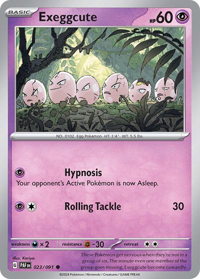 Exeggcute - 023/091 - Paldean Fates Pokemon - Collectr