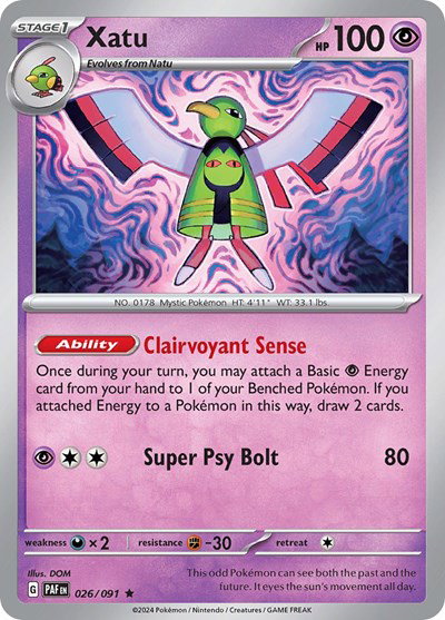 Xatu 026/091 — Paldean Fates