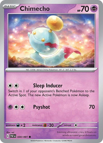 Chimecho 030/091 — Paldean Fates