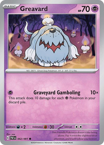 Greavard 042/091 — Paldean Fates