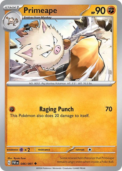 Primeape 046/091 — Paldean Fates