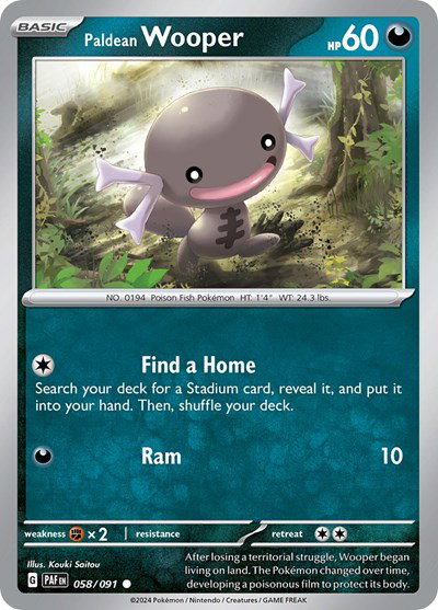 Paldean Wooper 058/091 — Paldean Fates