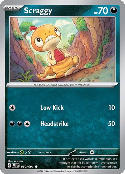 Scraggy 060/091 — Paldean Fates