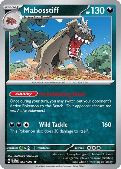Mabosstiff 063/091 — Paldean Fates