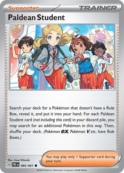 Paldean Student 085/091 — Paldean Fates
