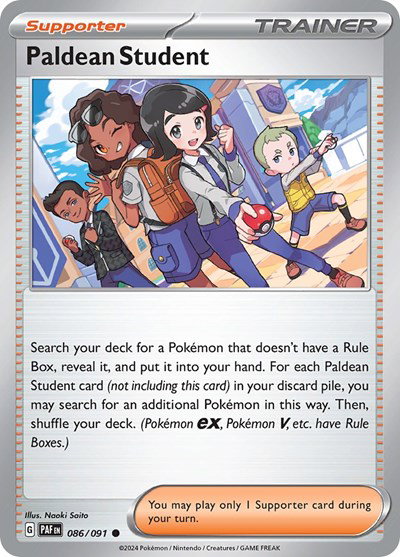 Paldean Student 086/091 — Paldean Fates