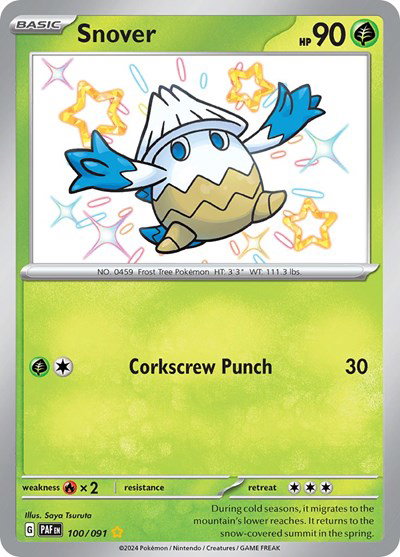 Snover 100/091 — Paldean Fates