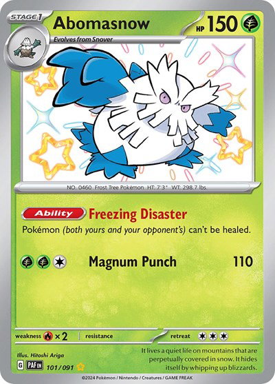 Abomasnow 101/091 — Paldean Fates