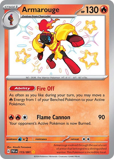 Armarouge 115/091 — Paldean Fates