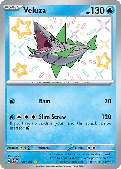 Veluza 125/091 — Paldean Fates