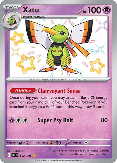 Xatu 152/091 — Paldean Fates
