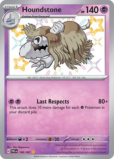 Houndstone 168/091 — Paldean Fates