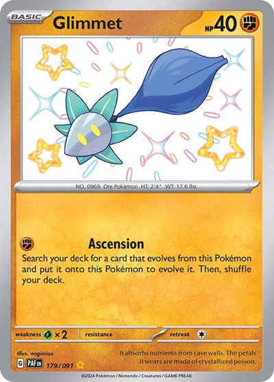 Glimmet 179/091 — Paldean Fates