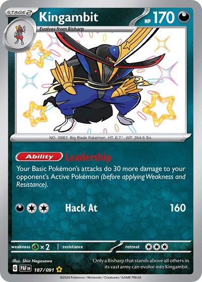 Kingambit 187/091 — Paldean Fates