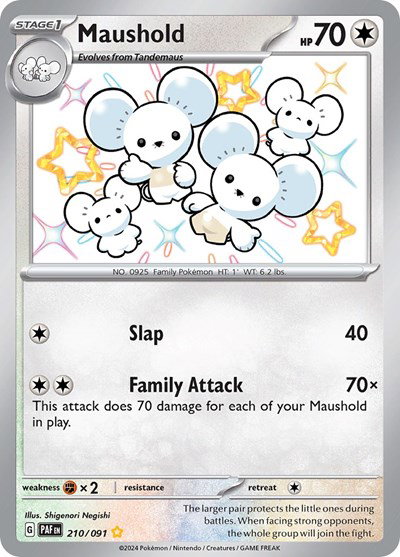 Maushold 210/091 — Paldean Fates