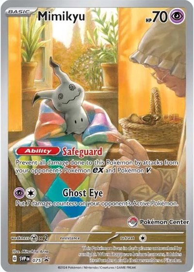 Mimikyu (Pokemon Center Exclusive) - 075 - Scarlet & Violet Promo