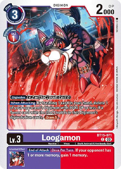 Loogamon - BT15-071 C - Exceed Apocalypse Digimon - Collectr