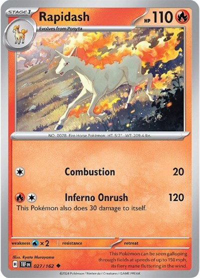 Rapidash 027/162 — Temporal Forces