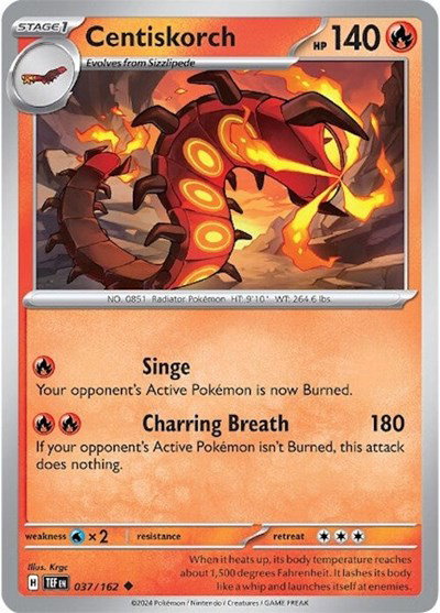 Centiskorch 037/162 — Temporal Forces