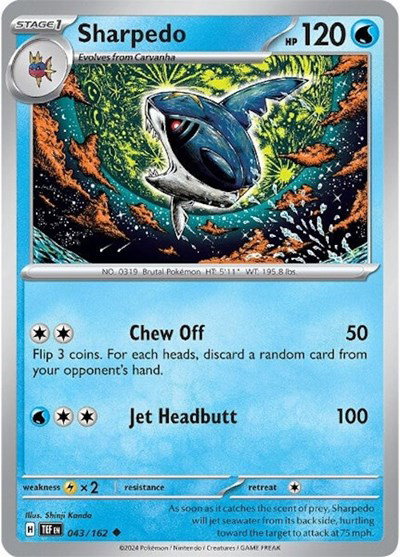 Sharpedo 043/162 — Temporal Forces