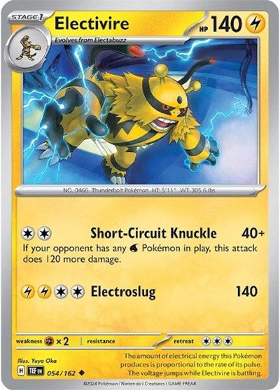 Electivire 054/162 — Temporal Forces