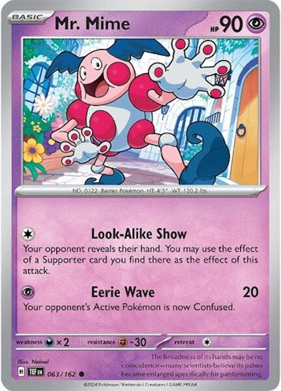 Mr. Mime 063/162 — Temporal Forces