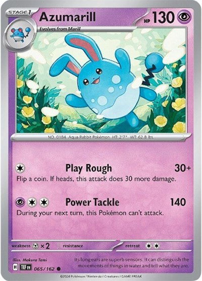 Azumarill 065/162 — Temporal Forces