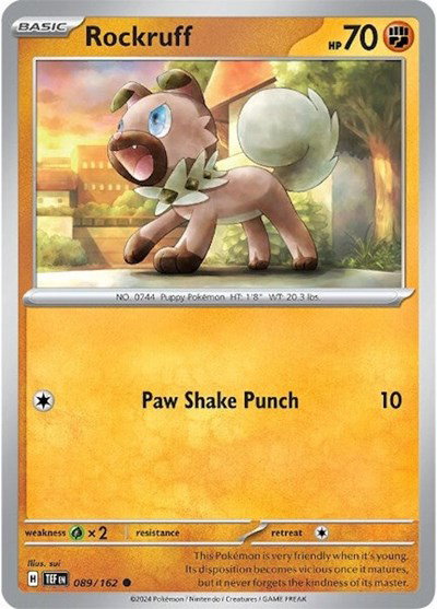 Rockruff 089/162 — Temporal Forces