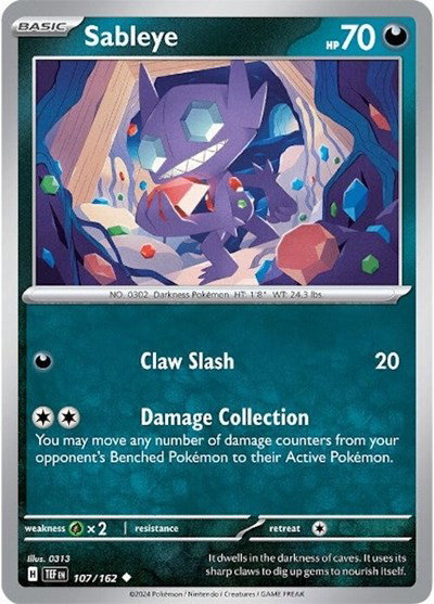 Sableye 107/162 — Temporal Forces