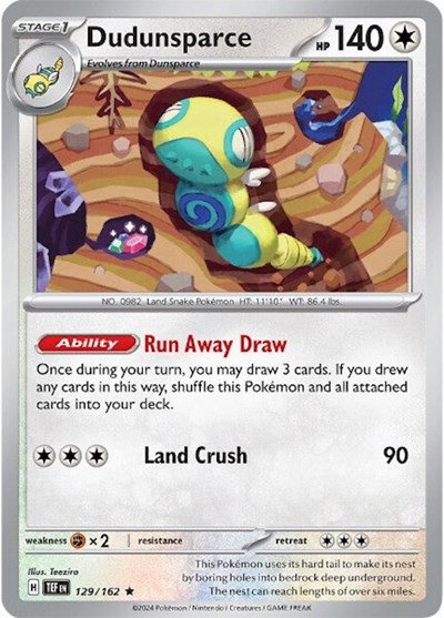 Dudunsparce 129/162 — Temporal Forces