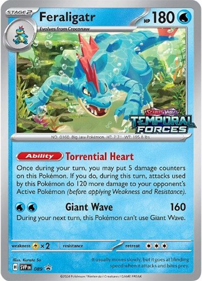 Feraligatr (Prerelease) 089 — Scarlet & Violet Promo