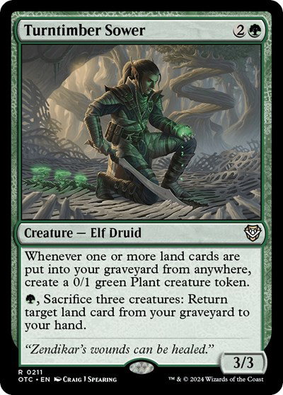 Carta Magic The Gathering Carta Magic: The Gathering - Turntimber Sower ...