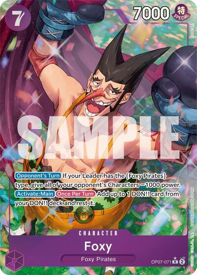 【PSA10】フォクシー　パラレル　(OP07-071) Foxy (071) (Parallel) - OP07-071 - 500 Years in the Future One