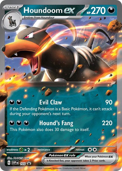 Houndoom ex 103 — Scarlet & Violet Promo