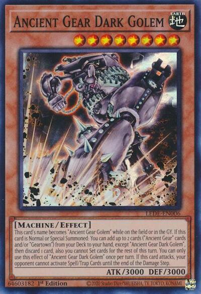 Ancient Gear Dark Golem LEDE-EN006